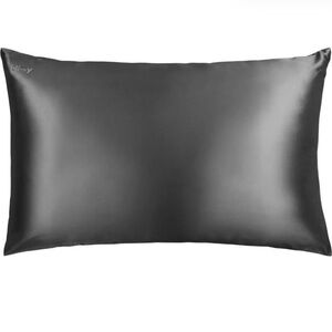 Blissy King Silk Pillowcase in Dark Gray